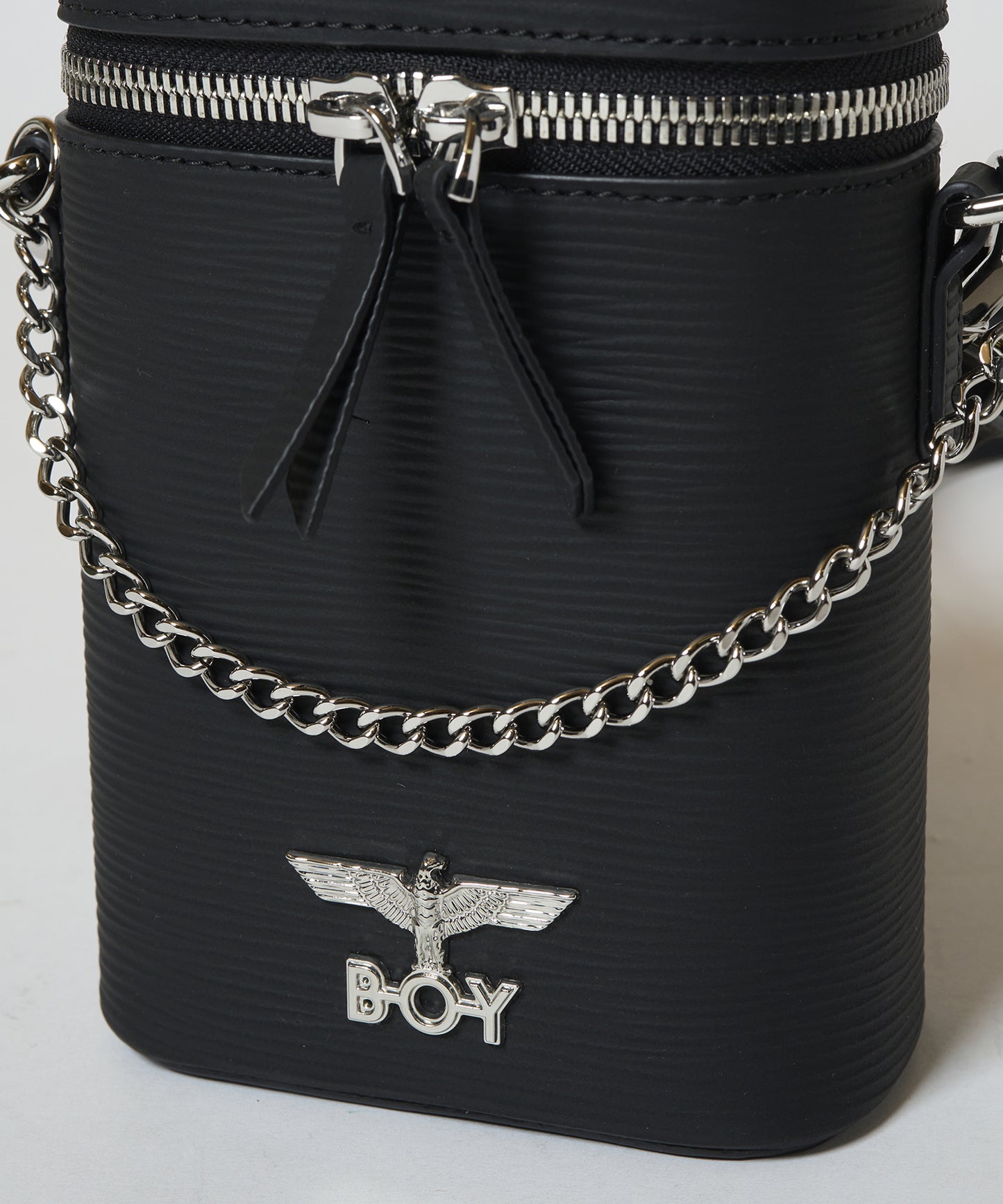 BOY Rubber Multi Pouch Bag BLACK【B233N8500102】