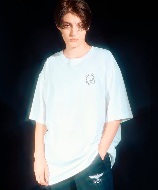 SMILE BOY TEE WHITE【B233N0170401】