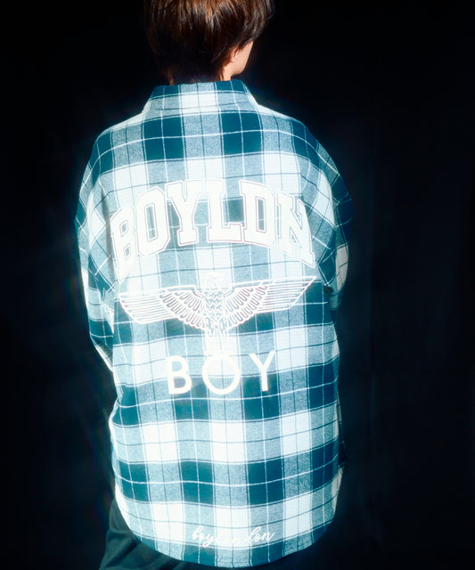 BOYLDN Check Flannel Shirt BLUE【B233N2100606】