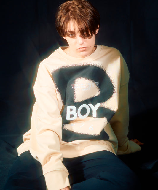 Big B LOGO Sweat Trainer BEIGE【B233N0370111】