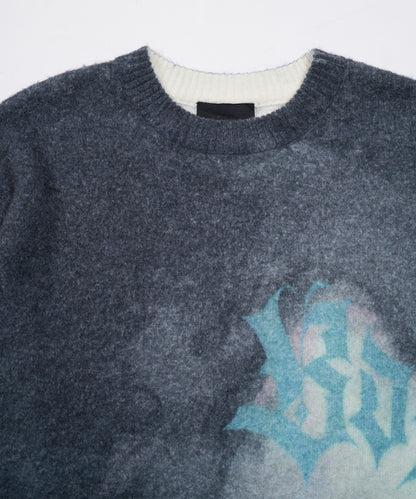 BOY GRADATION KNIT PULLOVER BLACK【B233N6000802】