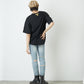 RHINESTONE BIG EAGLE T-SHIRTS BLACK 【B222N0103502】