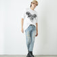 RHINESTONE BIG EAGLE T-SHIRTS WHITE 【B222N0103501】