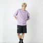 KANOKO CREW NECK TEE PURPLE 【B222N0101309】