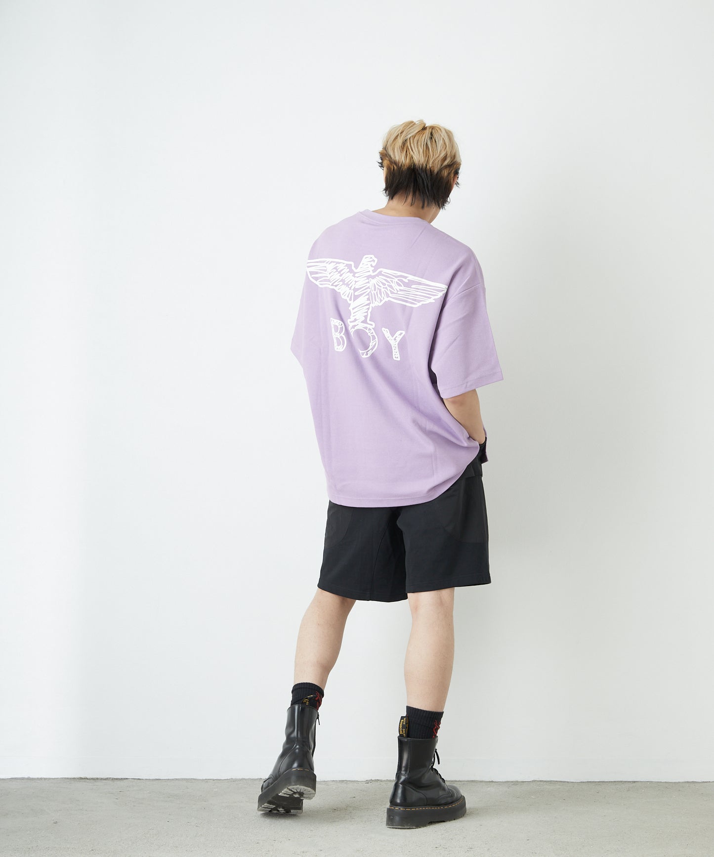 KANOKO CREW NECK TEE PURPLE 【B222N0101309】