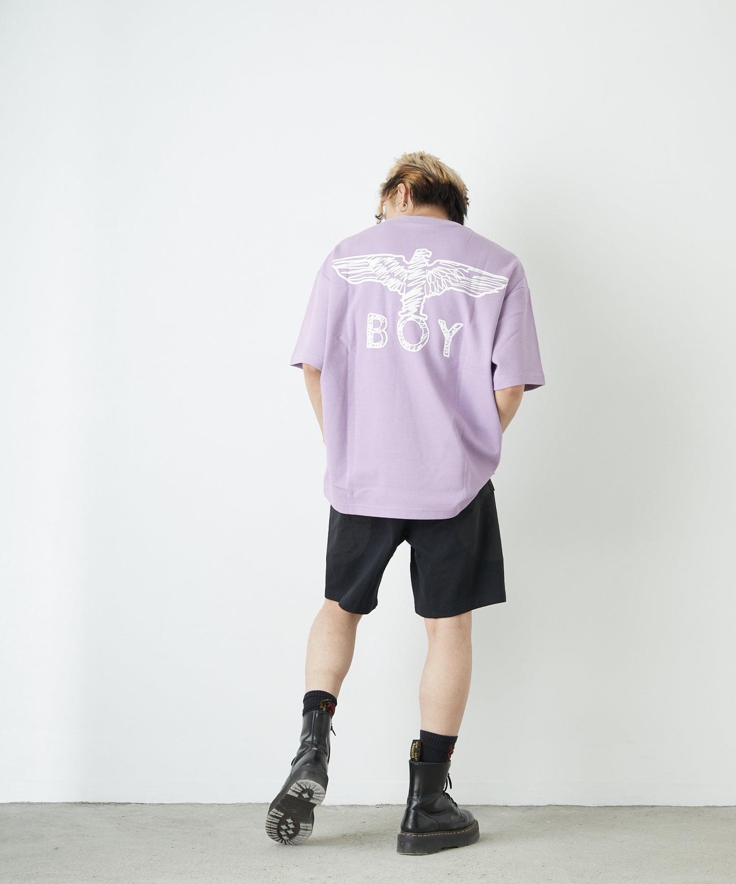 KANOKO CREW NECK TEE PURPLE 【B222N0101309】