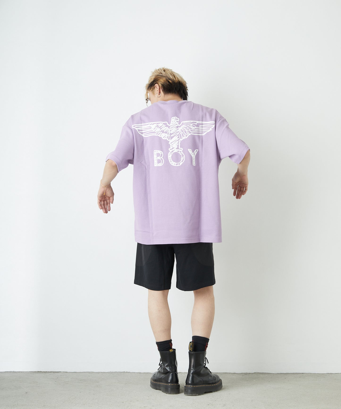KANOKO CREW NECK TEE PURPLE 【B222N0101309】
