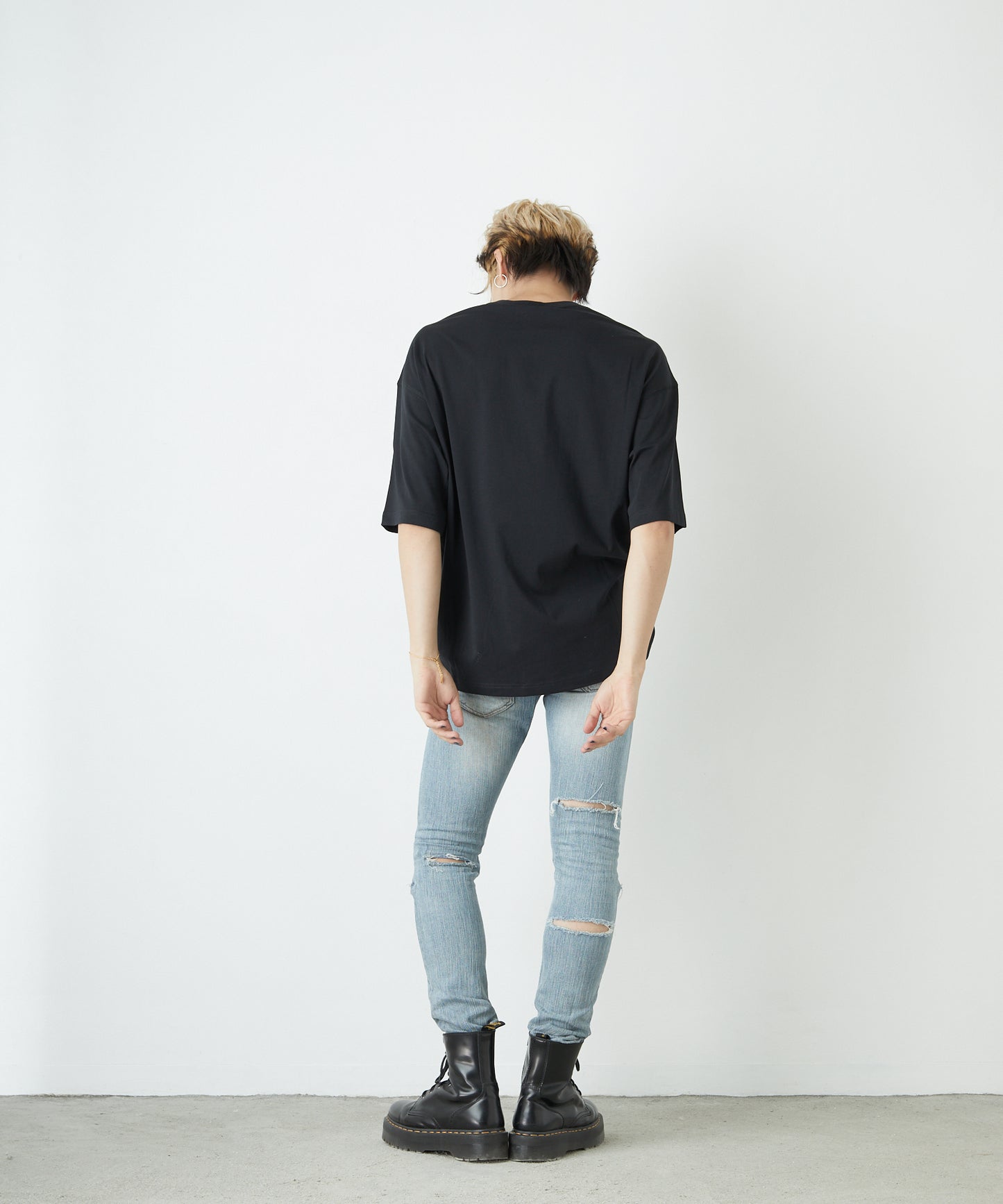 RHINESTONE BOY EAGLE TEE BLACK 【B221N0101902】