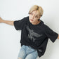 RHINESTONE BOY EAGLE TEE BLACK 【B221N0101902】