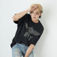 RHINESTONE BOY EAGLE TEE BLACK 【B221N0101902】
