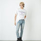 GLITTER&METALIC EAGLE WING T-SHIRTS WHITE【B222N0101801】
