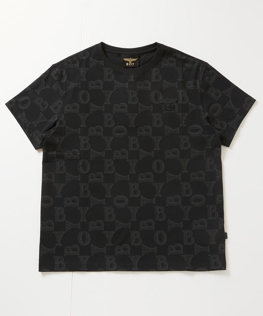 BOY SHADOW PRINT TEE BLACK【B243N0112602】