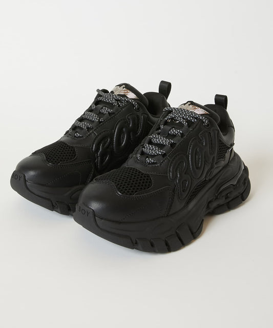 BOY PLATFORM SNEAKERS BLACK【B243N7901002】