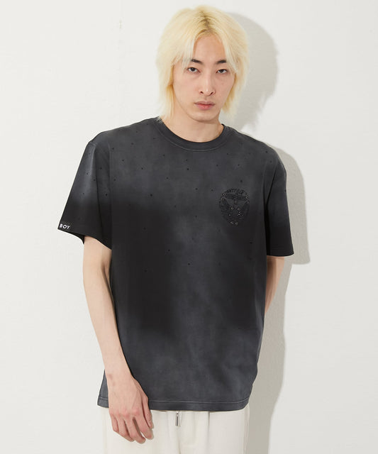 LINESTONE TEE BLACK【B251N0116702】