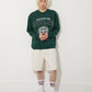COLLEGE PATCH SWEAT GREEN【B251N0301605】