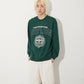 COLLEGE PATCH SWEAT GREEN【B251N0301605】