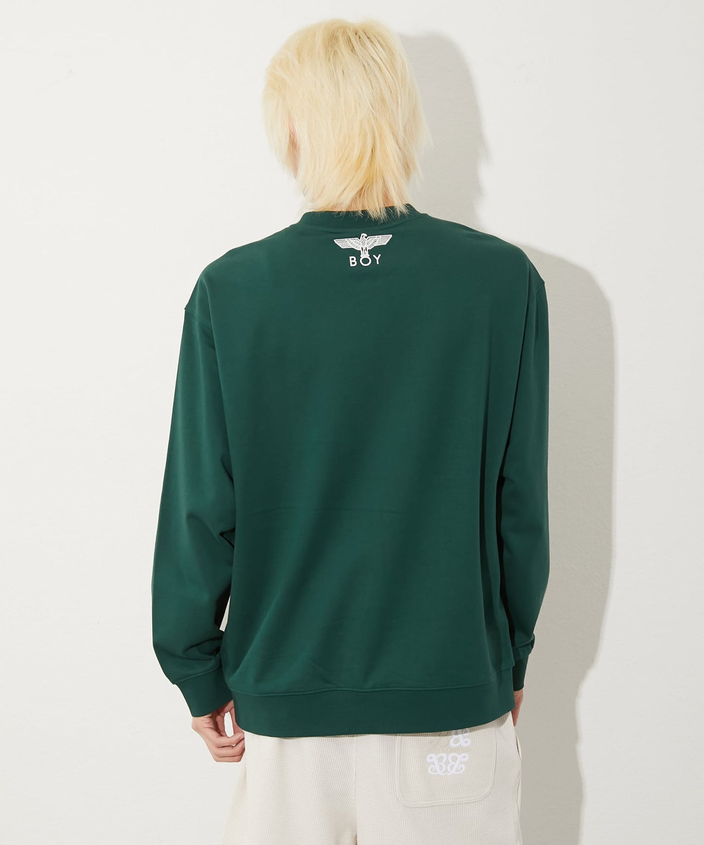 COLLEGE PATCH SWEAT GREEN【B251N0301605】