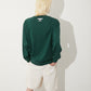 COLLEGE PATCH SWEAT GREEN【B251N0301605】