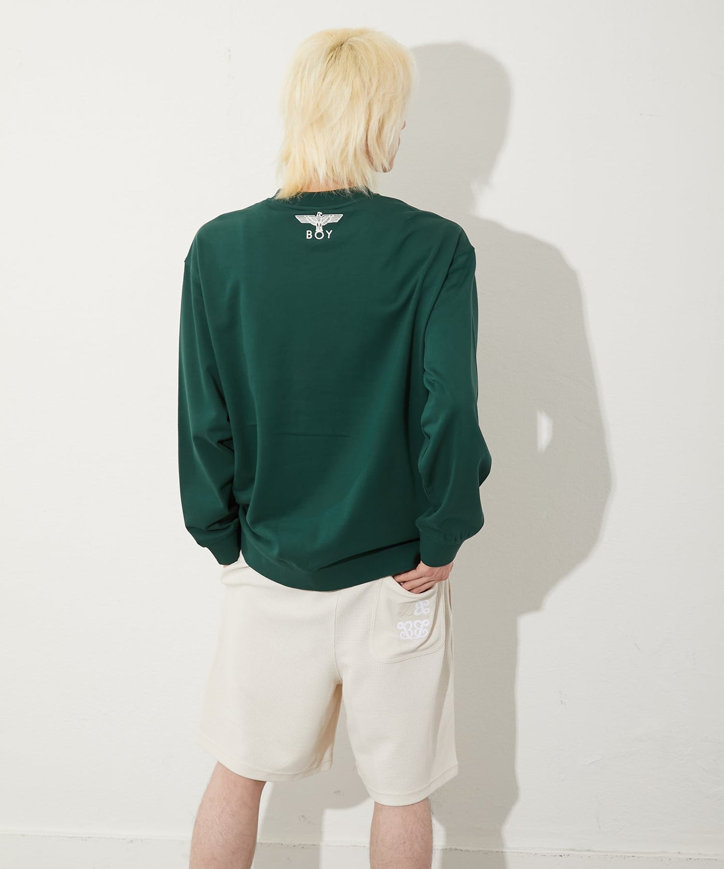 COLLEGE PATCH SWEAT GREEN【B251N0301605】