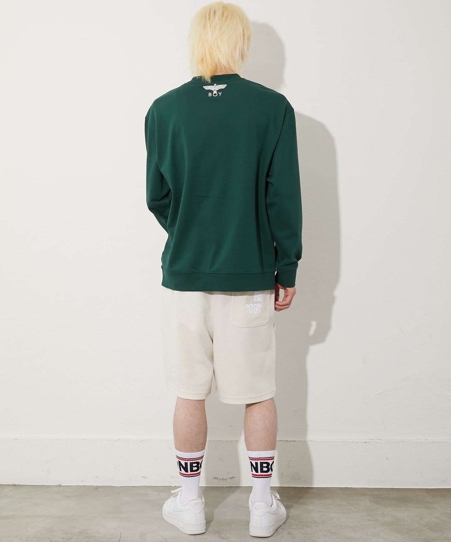 COLLEGE PATCH SWEAT GREEN【B251N0301605】