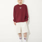 COLLEGE LINESTONE SWEAT WINE RED【B251N0302430】