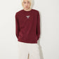 COLLEGE LINESTONE SWEAT WINE RED【B251N0302430】