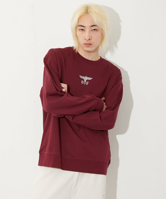 COLLEGE LINESTONE SWEAT WINE RED【B251N0302430】