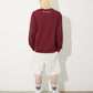 COLLEGE LINESTONE SWEAT WINE RED【B251N0302430】