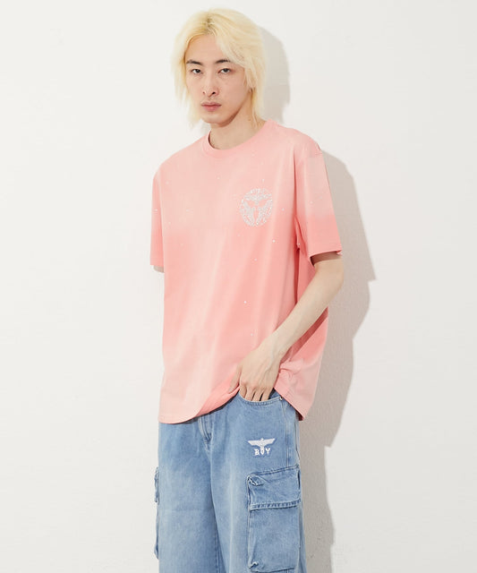 LINESTONE TEE PINK【B251N0116714】