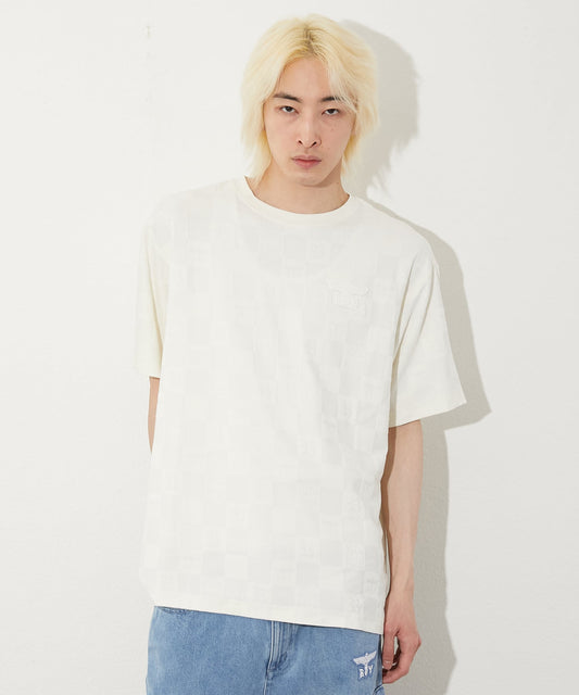 JACQUARD TEE WHITE【B251N0100501】