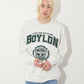 COLLEGE PATCH SWEAT GREY【B251N0301603】