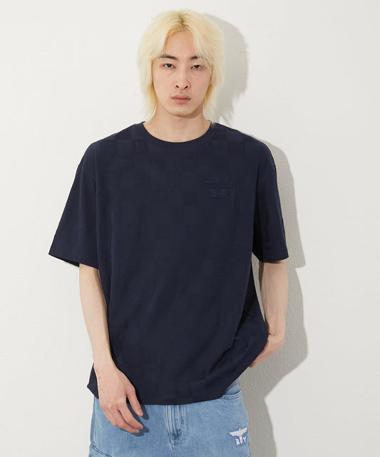 JACQUARD TEE MING BLUE【B251N0100516】
