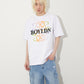 FLOCKY PRINT TEE WHITE【B252N0101101】