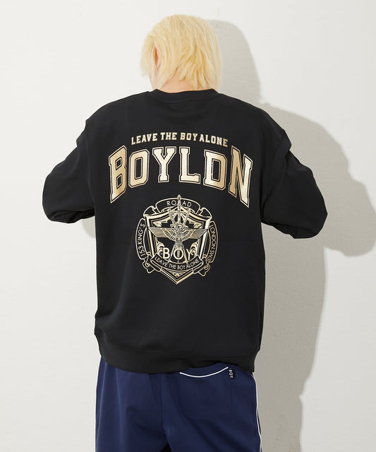COLLEGE PATCH SWEAT BLACK【B251N0301502】