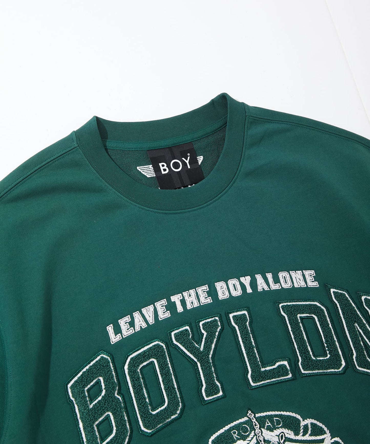 COLLEGE PATCH SWEAT GREEN【B251N0301605】