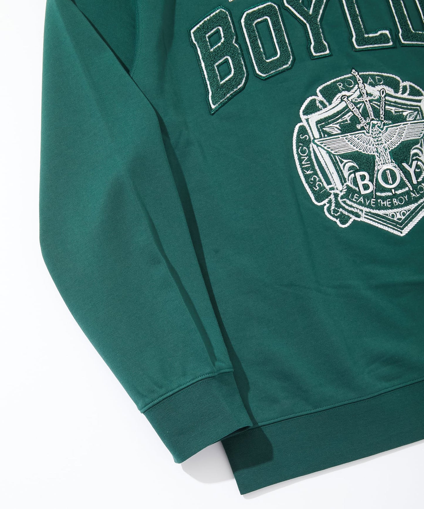 COLLEGE PATCH SWEAT GREEN【B251N0301605】
