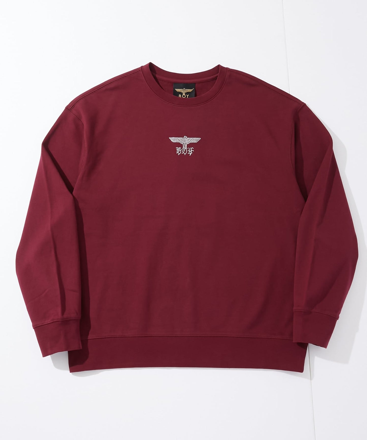COLLEGE LINESTONE SWEAT WINE RED【B251N0302430】