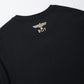 FLOCKY PRINT TEE BLACK【B252N0101102】
