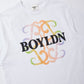 FLOCKY PRINT TEE WHITE【B252N0101101】