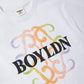 FLOCKY PRINT TEE WHITE【B252N0101101】