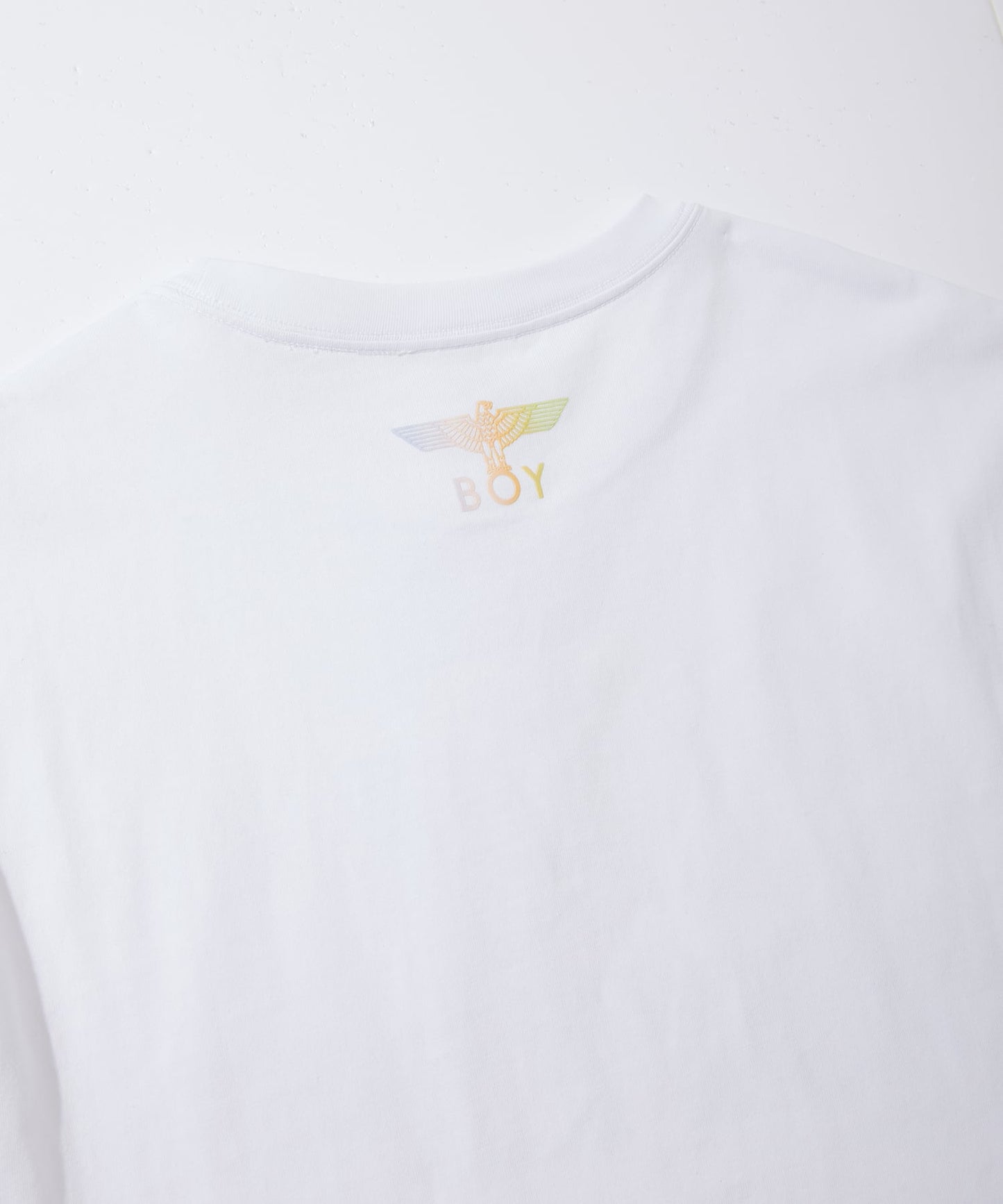 FLOCKY PRINT TEE WHITE【B252N0101101】