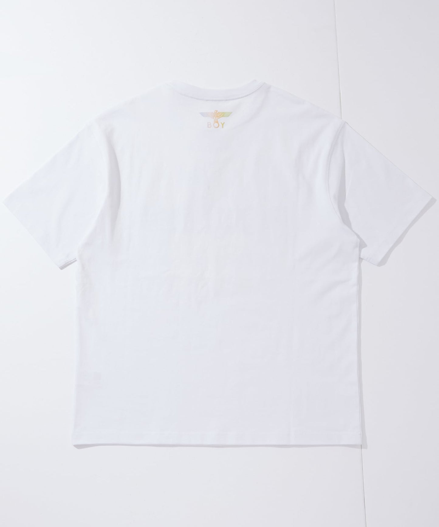 FLOCKY PRINT TEE WHITE【B252N0101101】