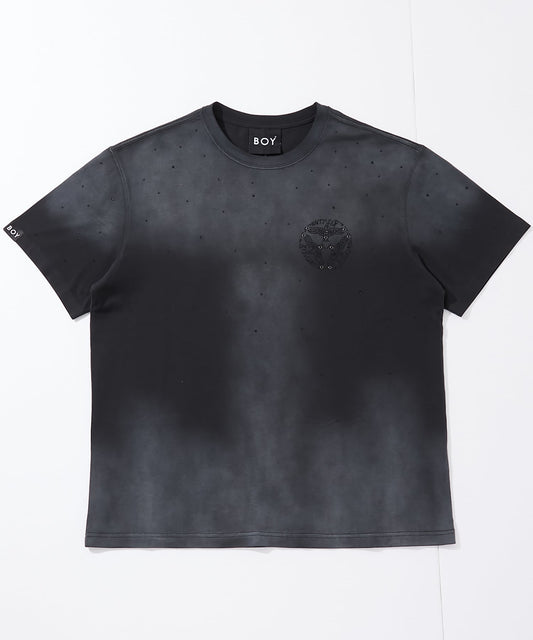 LINESTONE TEE BLACK【B251N0116702】
