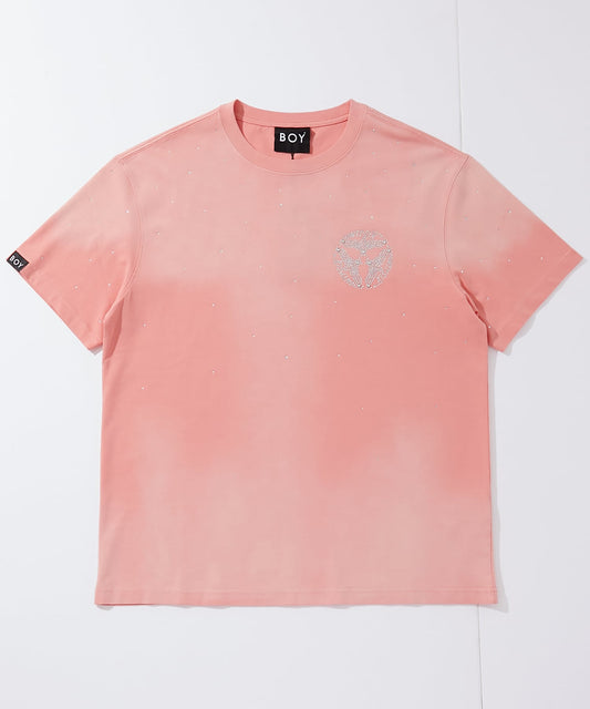 LINESTONE TEE PINK【B251N0116714】