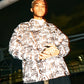 GRAFFITI COACH JACKET WHITE【B231N2300401】