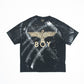 BRUSH PAINTED EAGLE TEE BLACK 【B221N0104302】