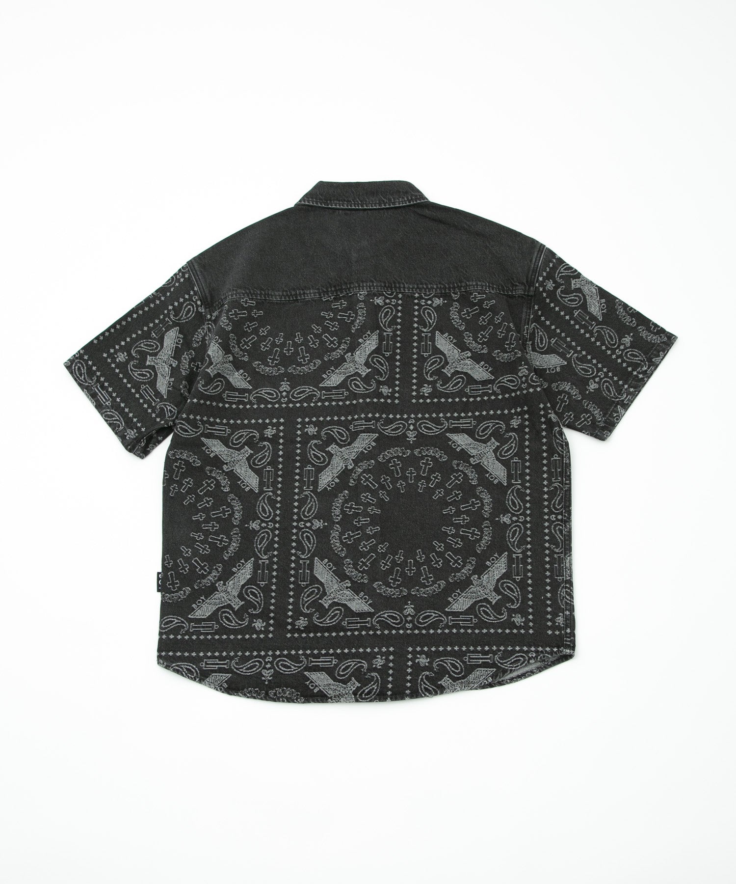 BANDANA DENIM SHIRT BLACK【B231N4970116】 – BOY