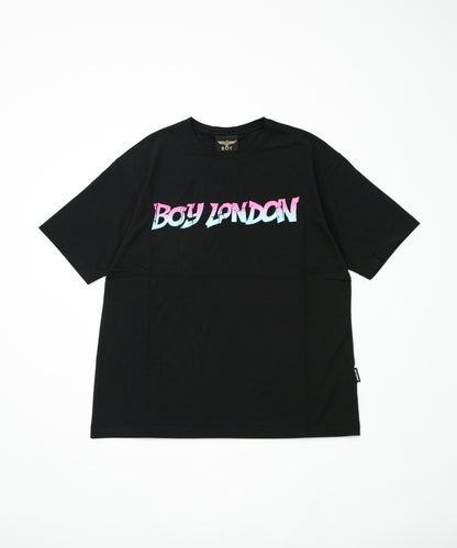 GRADATION LOGO GRAPHIC TEE BLACK【B232N0104802】