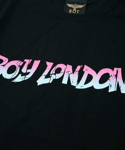 GRADATION LOGO GRAPHIC TEE BLACK【B232N0104802】