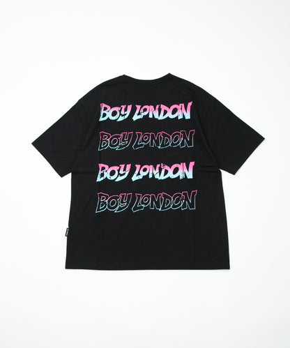 GRADATION LOGO GRAPHIC TEE BLACK【B232N0104802】